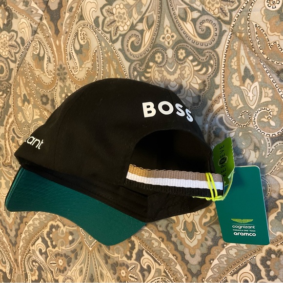 NWT Aston Martin F1 By BOSS Aramco Cognizant official Team Cap - Picture 9 of 12